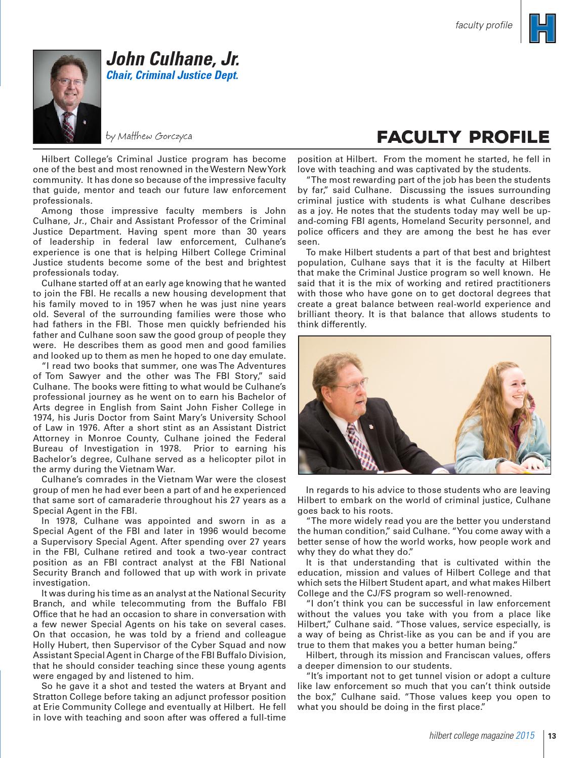 Hilbert College Magazine Summer/Fall 2015 by Hilbert College Issuu