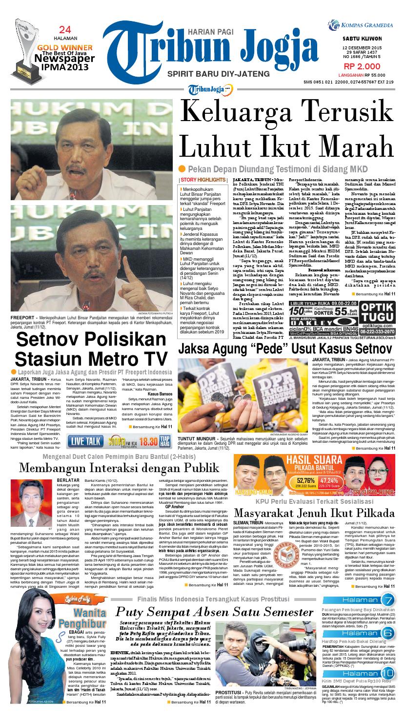 Tribunjogja 12-12-2015 by tribun jogja - Issuu
