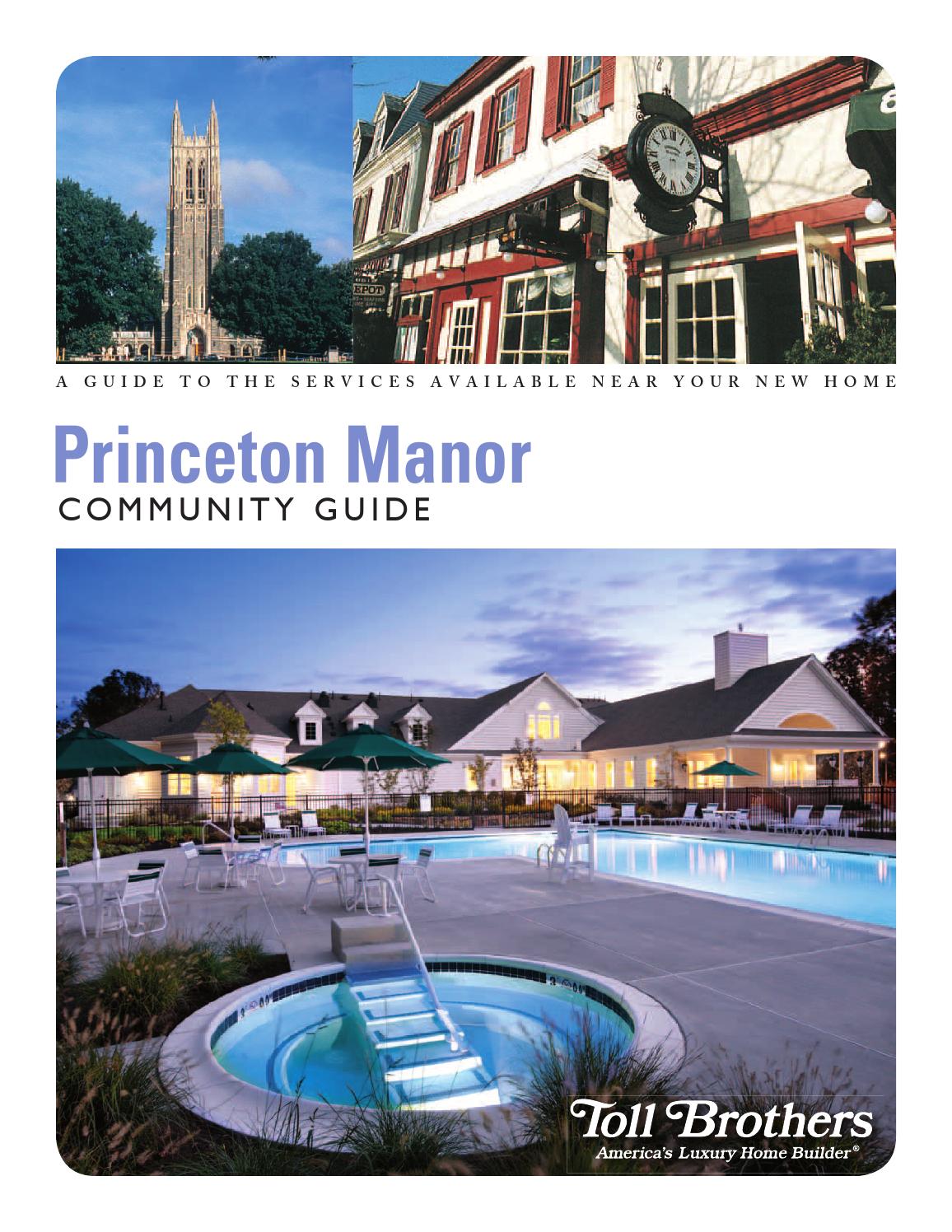 Princeton Manor Area Guide by Toll Brothers, Inc. Issuu