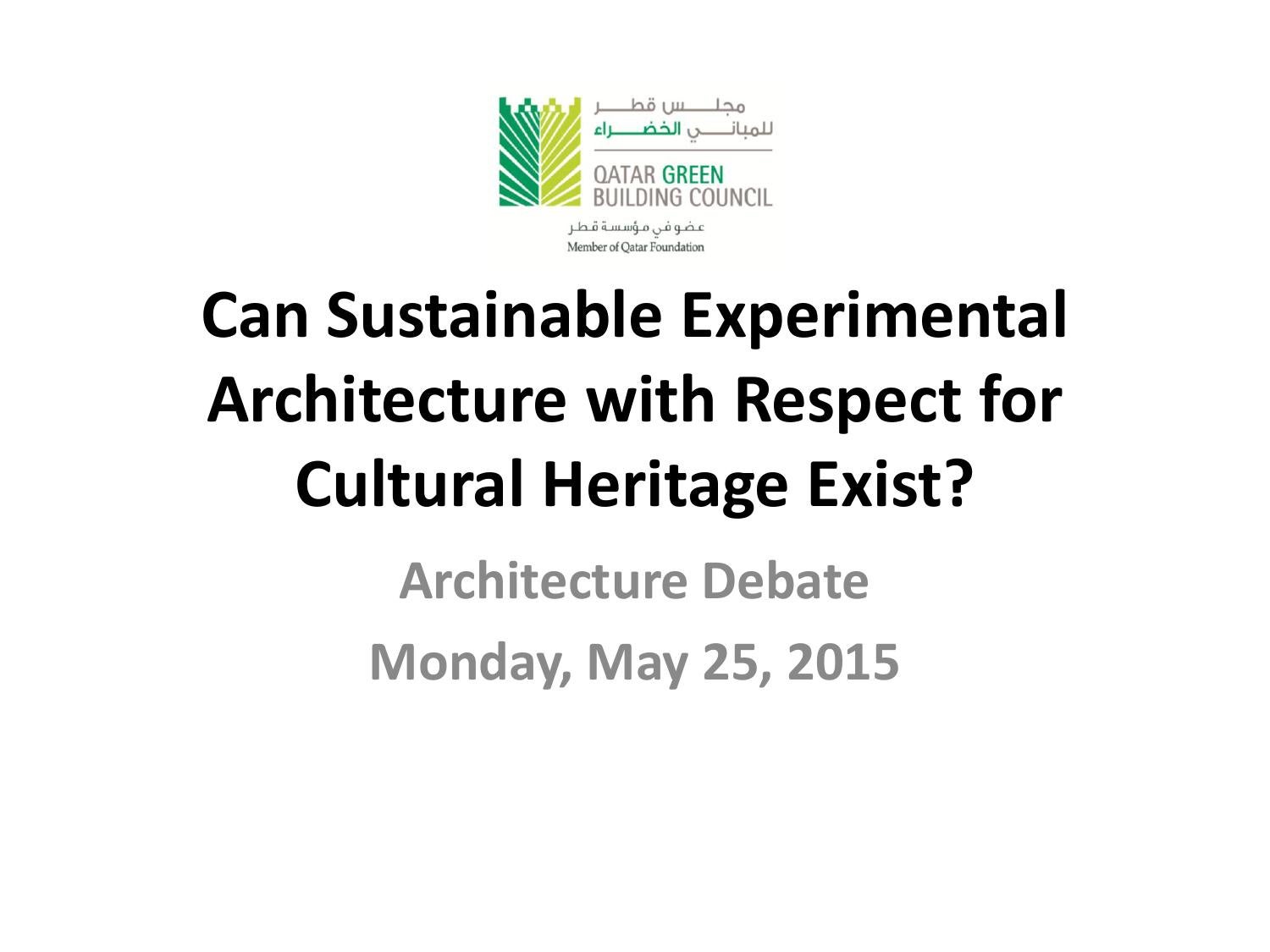 Architecture Debate by Yasser Osman Moharam Mahgoub Issuu