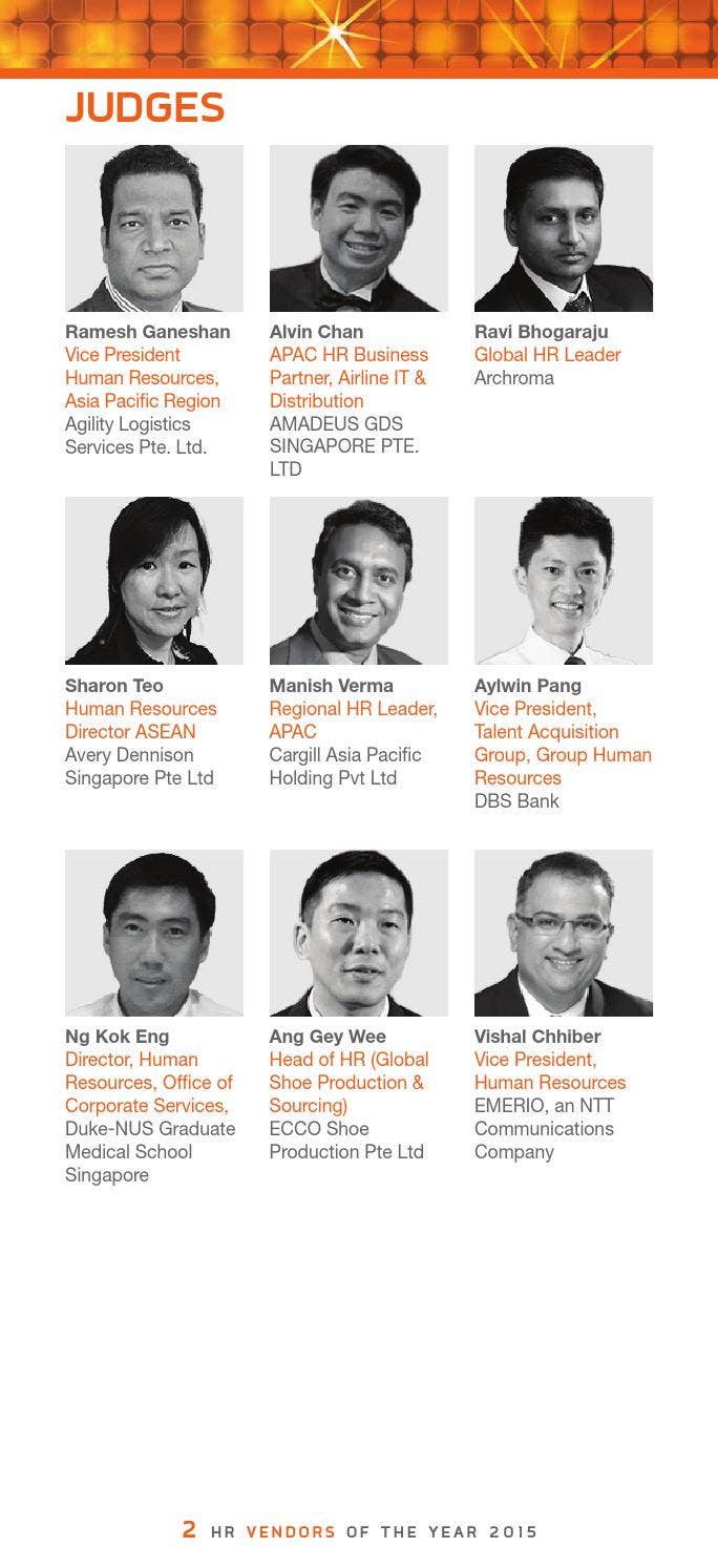 HR Vendors of the Year Awards, Singapore 2015 - awards booklet by Human  Resources Online - Issuu