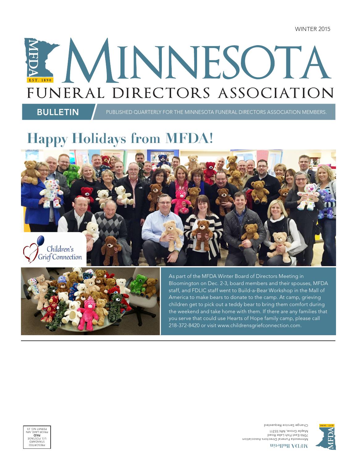 MFDA Bulletin Winter 2015 by Pernsteiner Creative Group, Inc. - Issuu