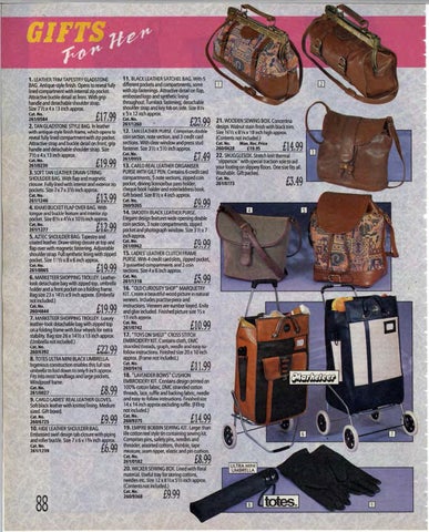 Argos No 36 1991 Autumn Winter By Retromash Issuu 1 Leather Trim Tapestry Gladstone Bag Antique Style Finish Opens To Reveal Fully Lined Compartment With Internal Zip Pocket Attractive Buckle Detail At