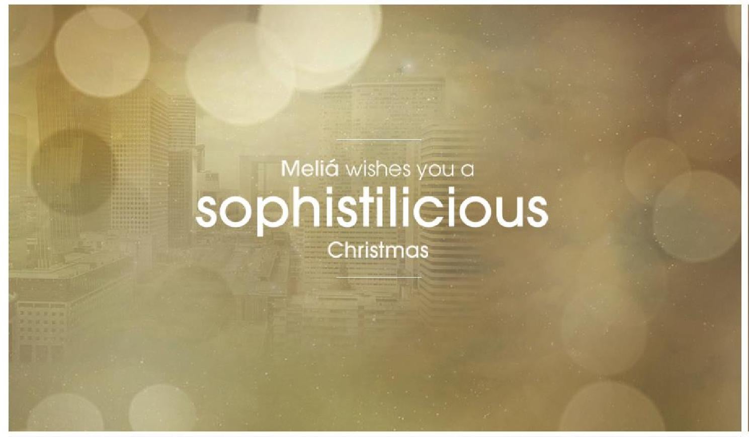 Meliá White House Christmas Menu by Melia Hotels International Issuu