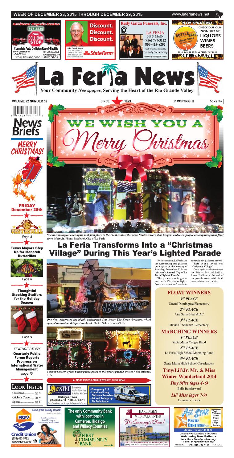 La Feria News December 23, 2015 by La Feria News Issuu