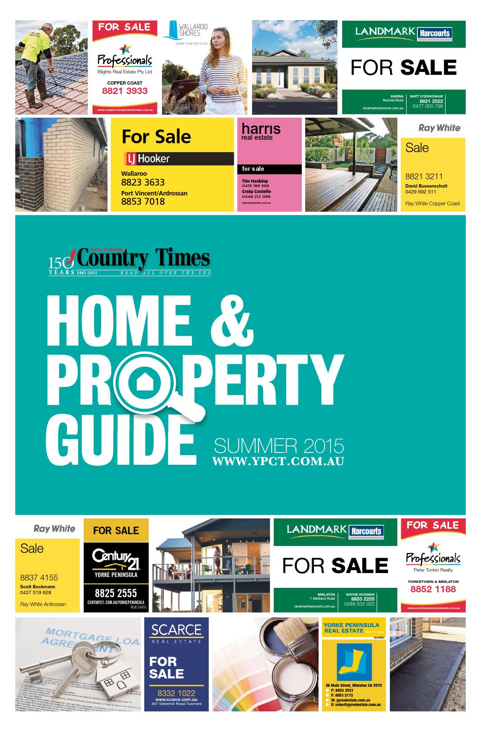 Summer Home & Property Guide 2015 by Yorke Peninsula Country Times Issuu
