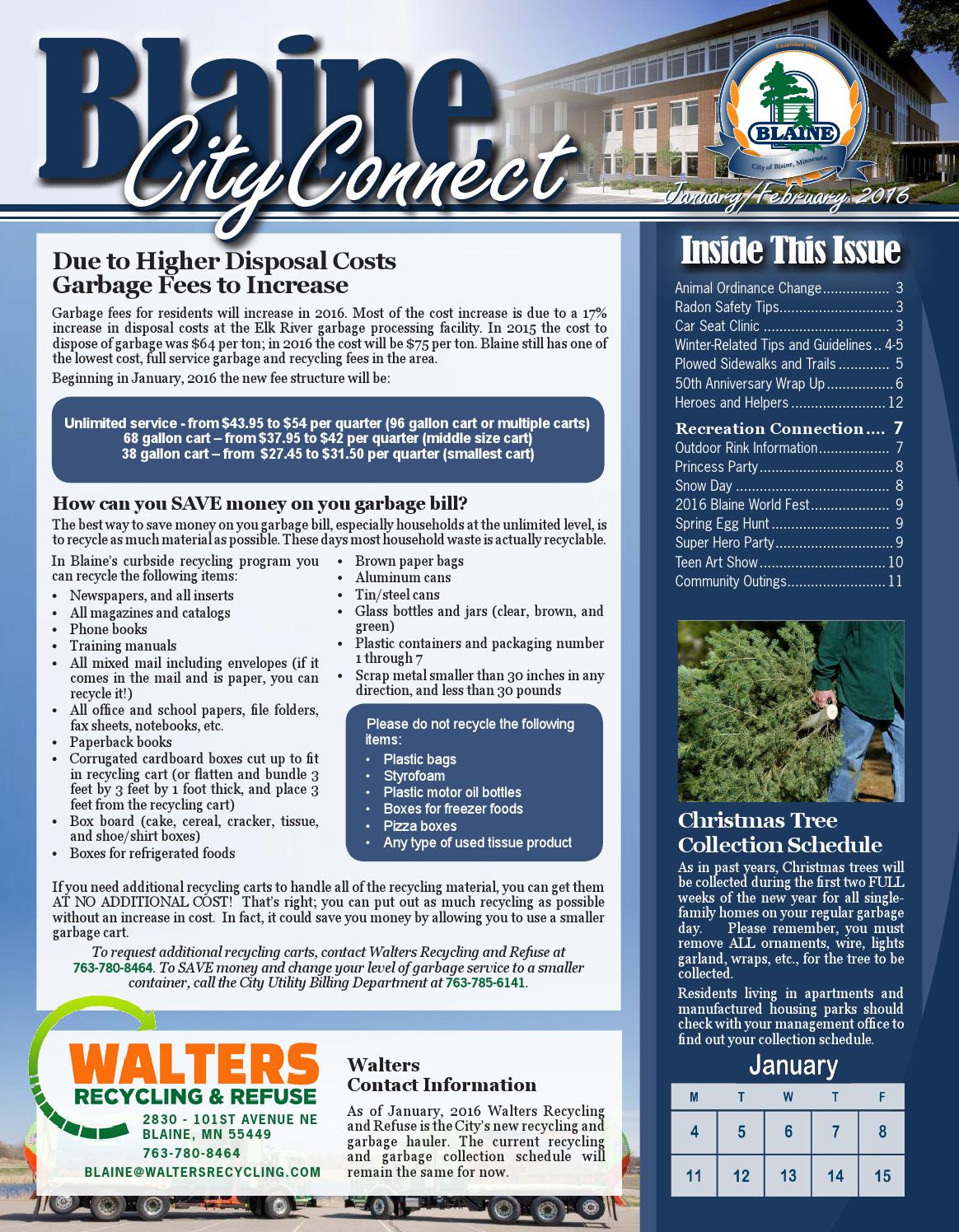 Blaine CityConnect 2016 January/February by City of Blaine Issuu