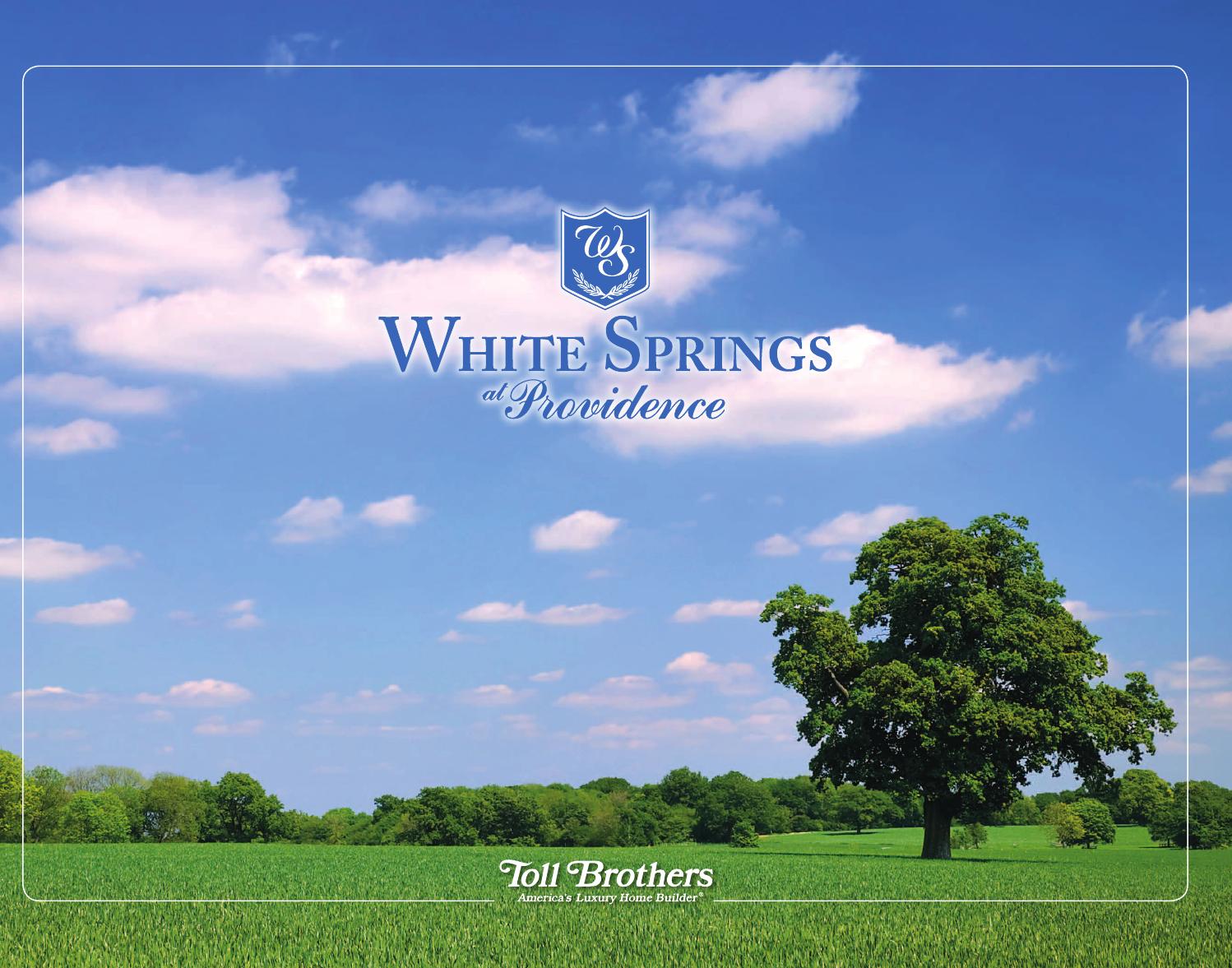 White Springs At Providence >> White Springs At Providence Lifestyle Brochure By Toll White Springs At Providence >> White Springs At Providence Lifestyle Brochure By Toll