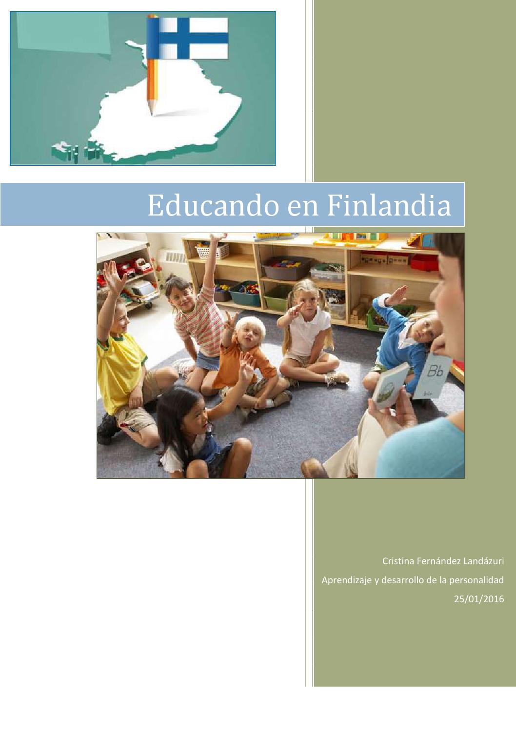 Sistema educativo finlandes by Cristina Fernández Issuu Sistema educativo finlandes by Cristina Fernández Issuu