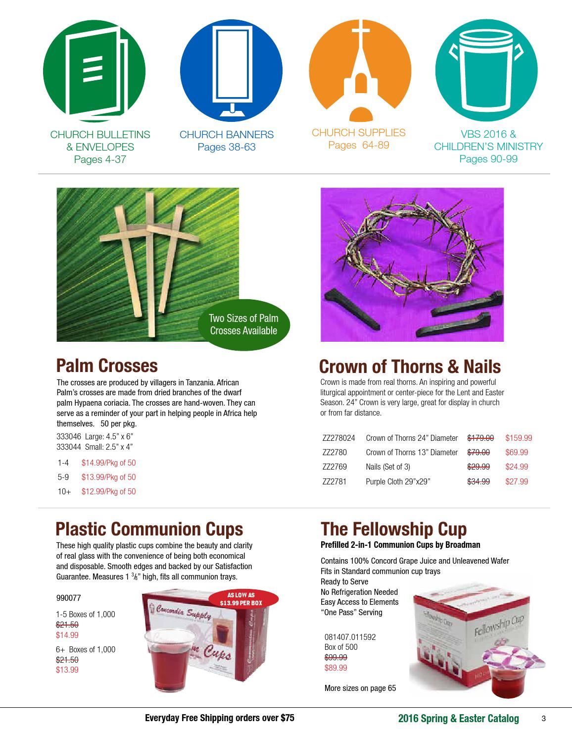 Concordia Supply Spring 2016 Church Bulletins & Supply Catalog by