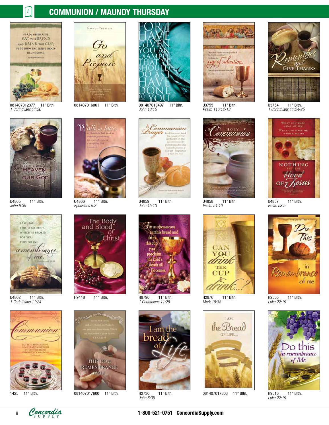 Concordia Supply Spring 2016 Church Bulletins & Supply Catalog by