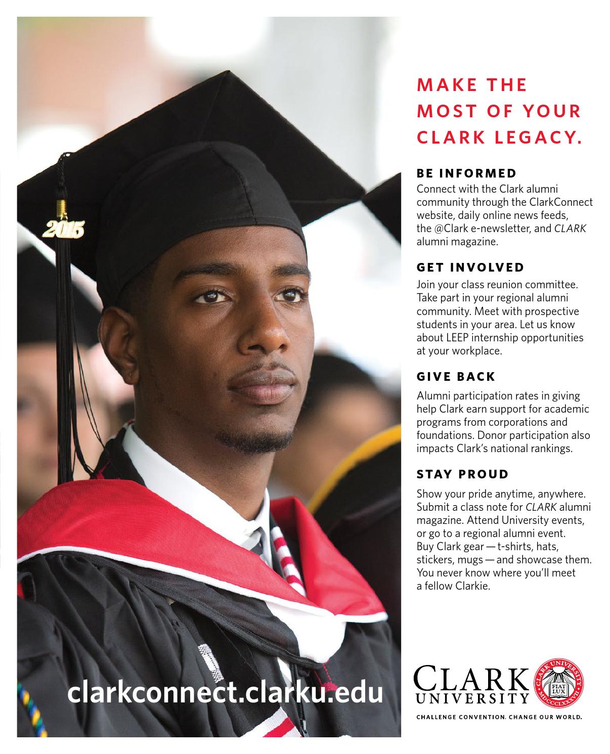 Clark University Alumni Magazine Fall 2015 by Clark University Issuu