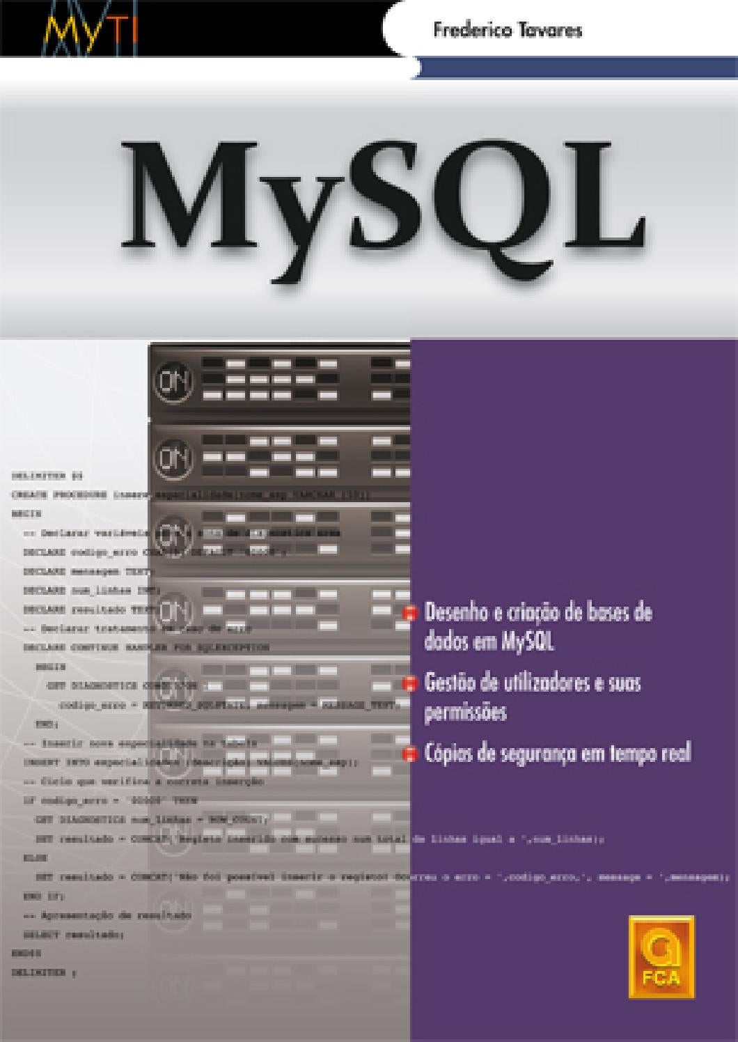 MySQL By Grupo Lidel Issuu