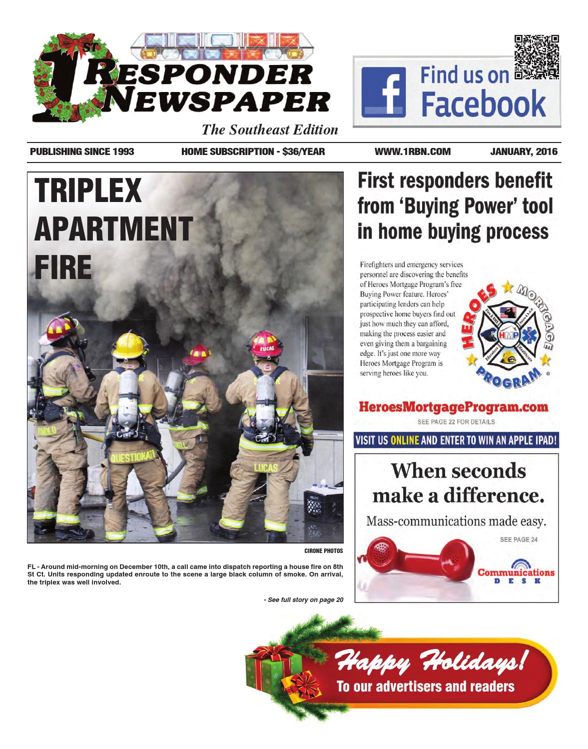 1st Responder Southeast January Edition by Belsito Communications Inc