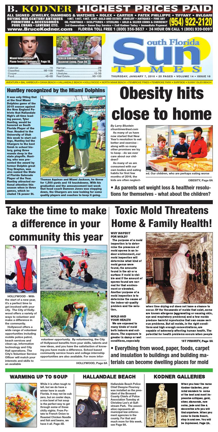 Sun Times Issue 01 07 16 by The South Florida Sun Times Newspaper Issuu