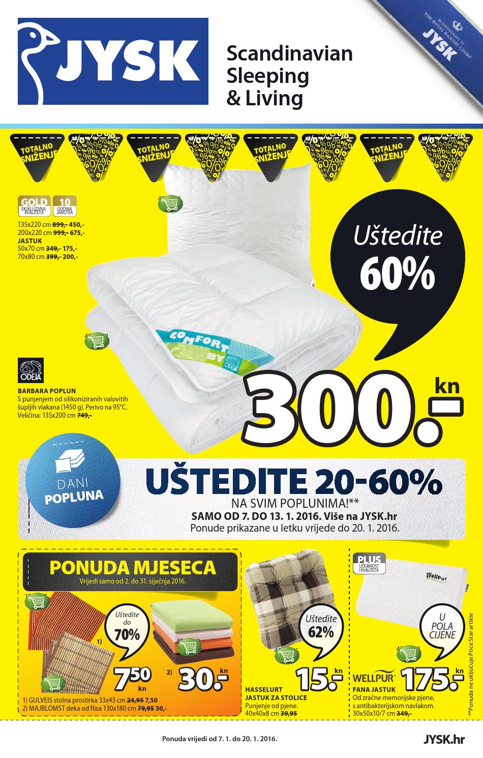 Jysk hrvatska katalog akcija od 07 20 01 2016 by Catalog.hr Issuu