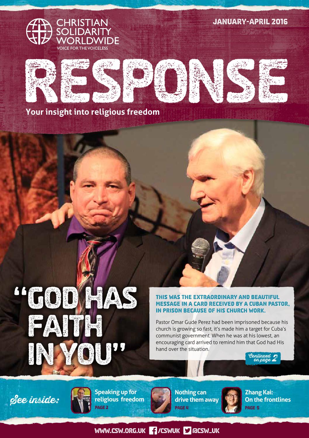 Response Magazine January 2016 By CSW UK Issuu