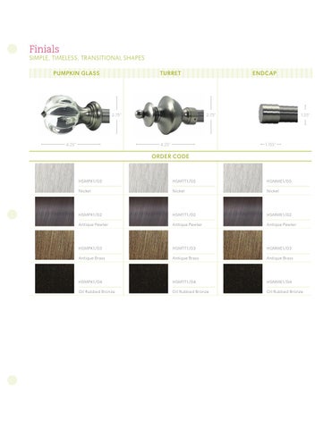 Drapery Hardware 家具产品集 × Workbook 第 12 页