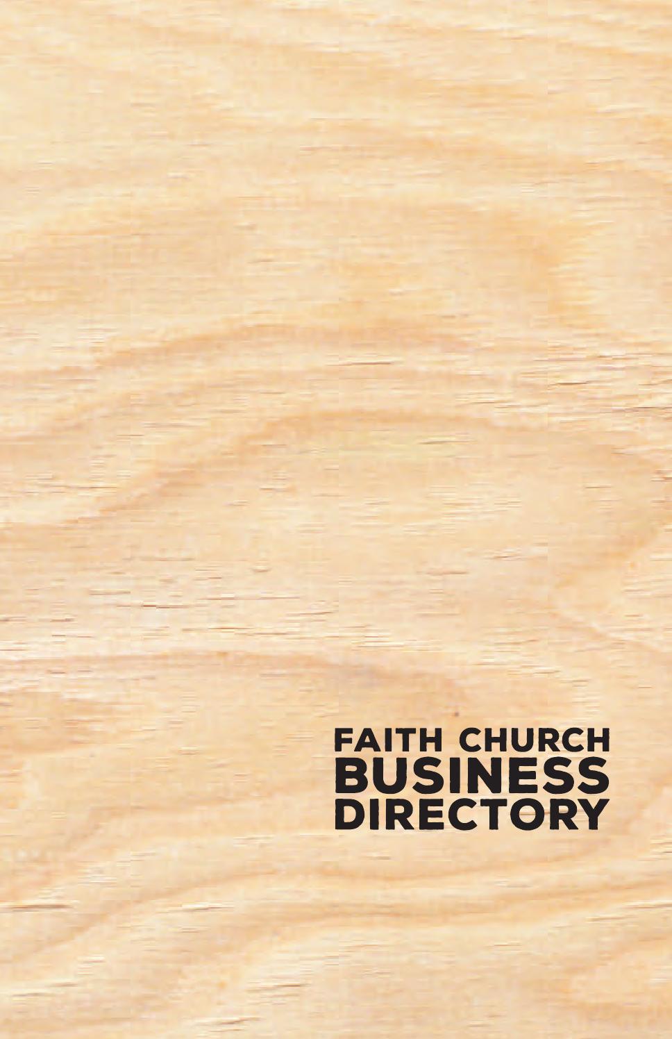 Faith Church Business Directory by Faith Church Issuu
