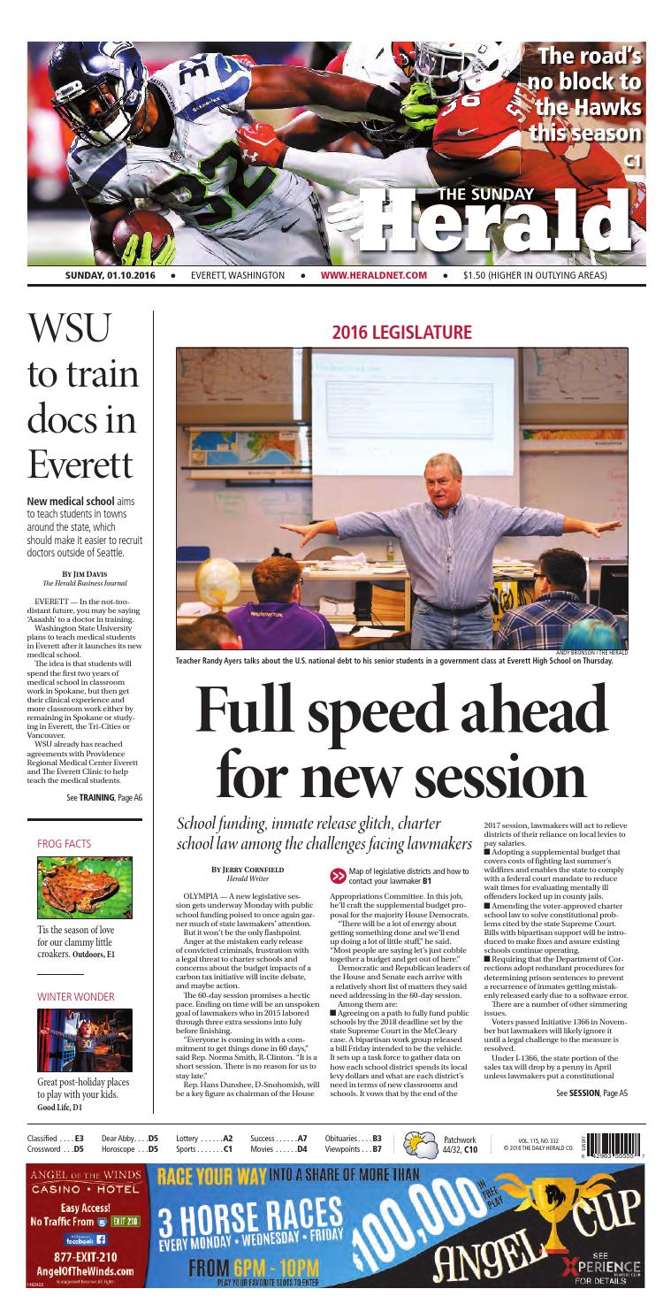 Everett Daily Herald, January 10, 2016 by Sound Publishing - Issuu