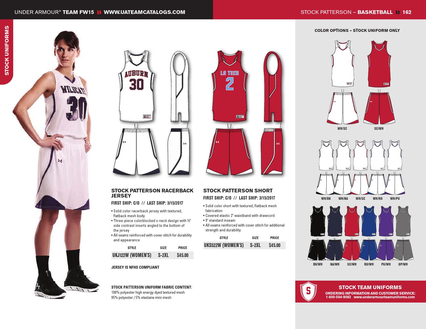 under armour uniform catalog