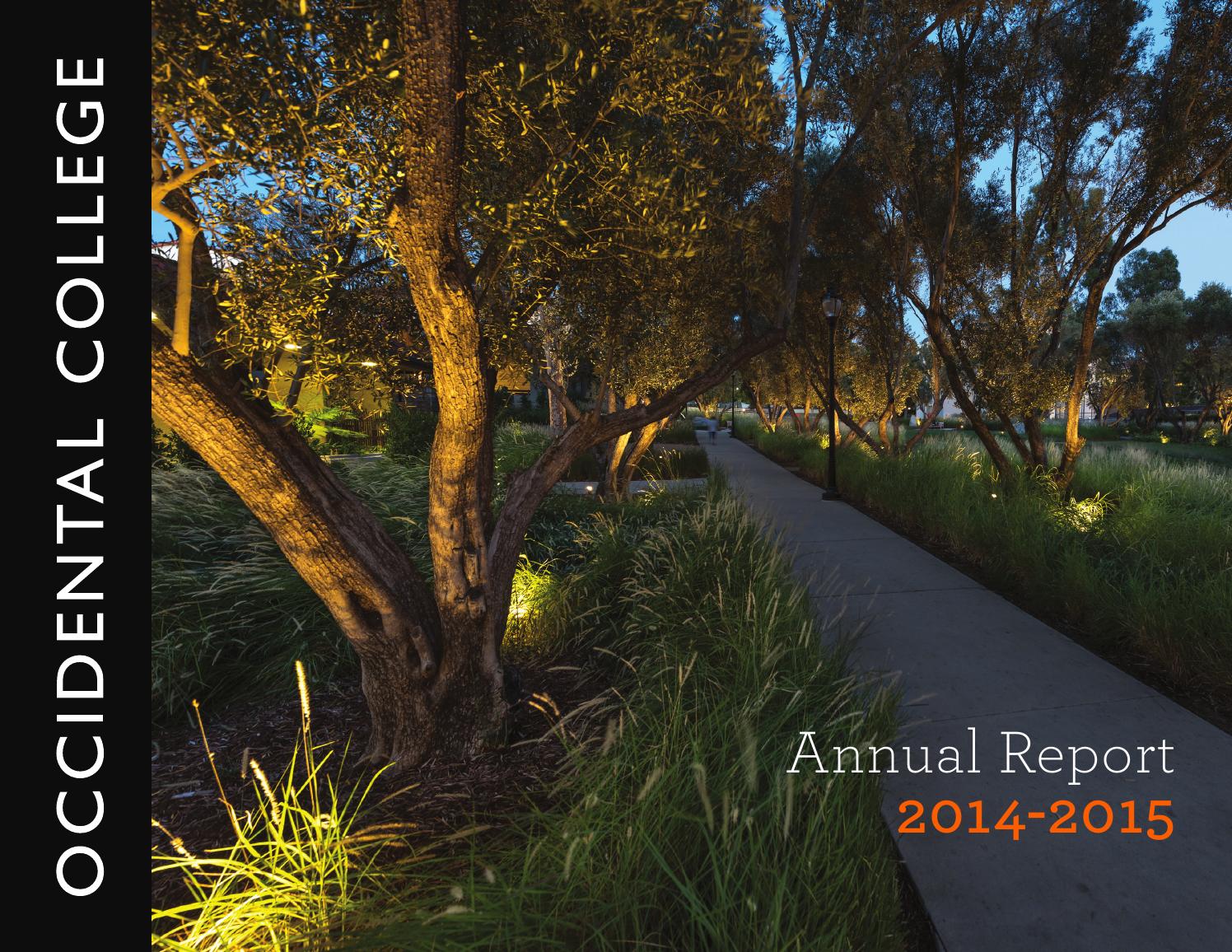 Occidental College Annual Report 2014-15 by Occidental College - Issuu