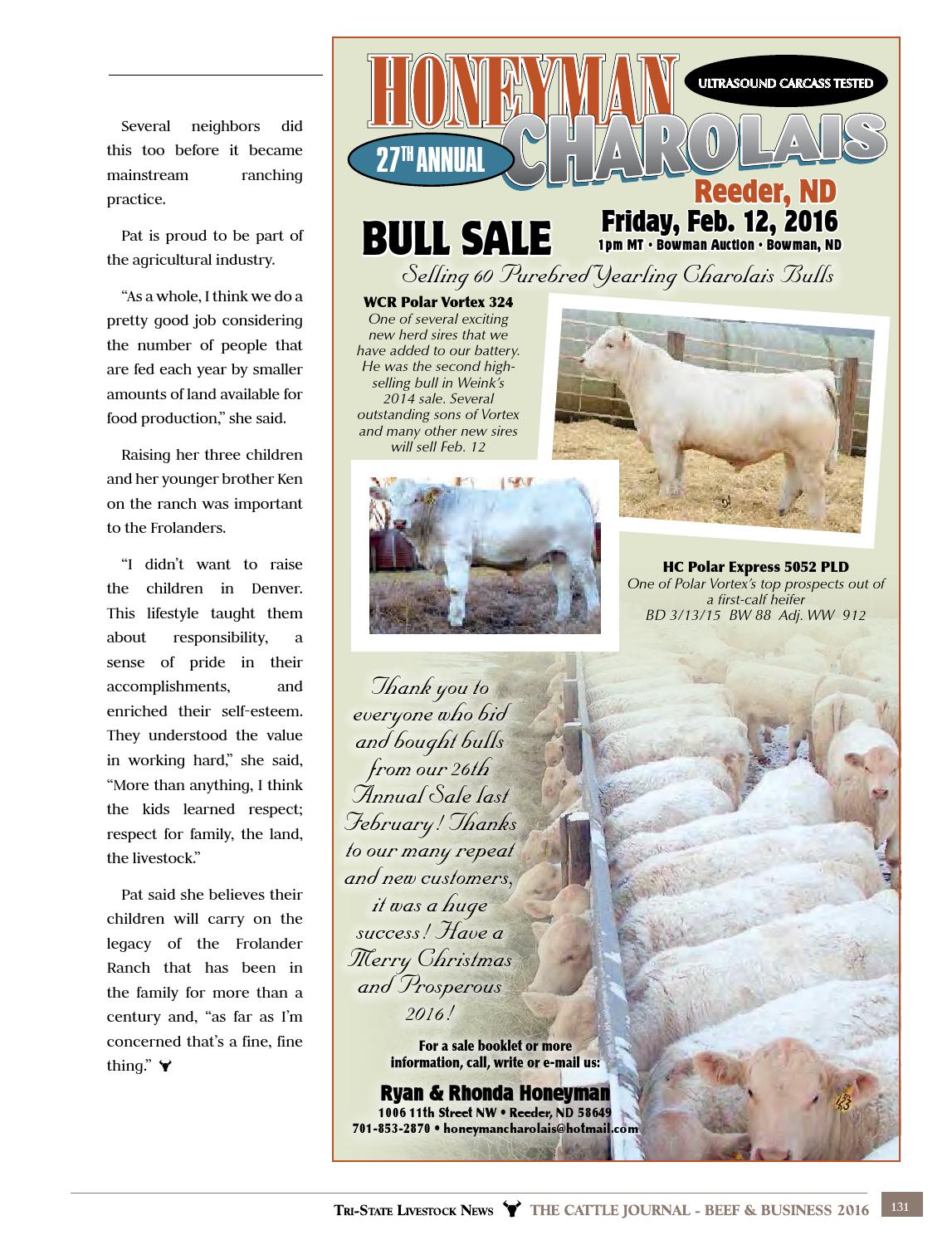 2016 Cattle Journal Beef & Business by TriState Livestock News