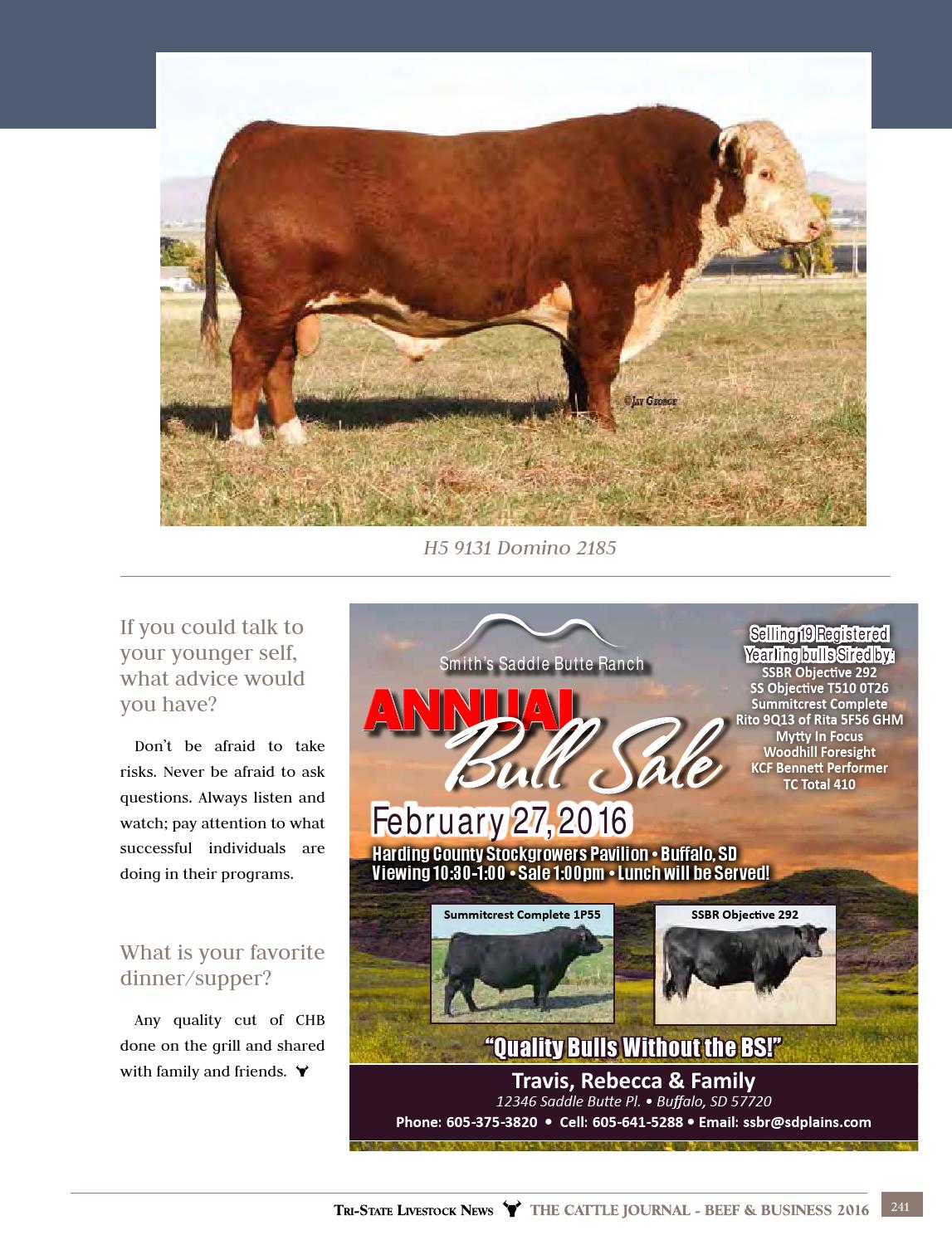 2016 Cattle Journal Beef & Business by TriState Livestock News