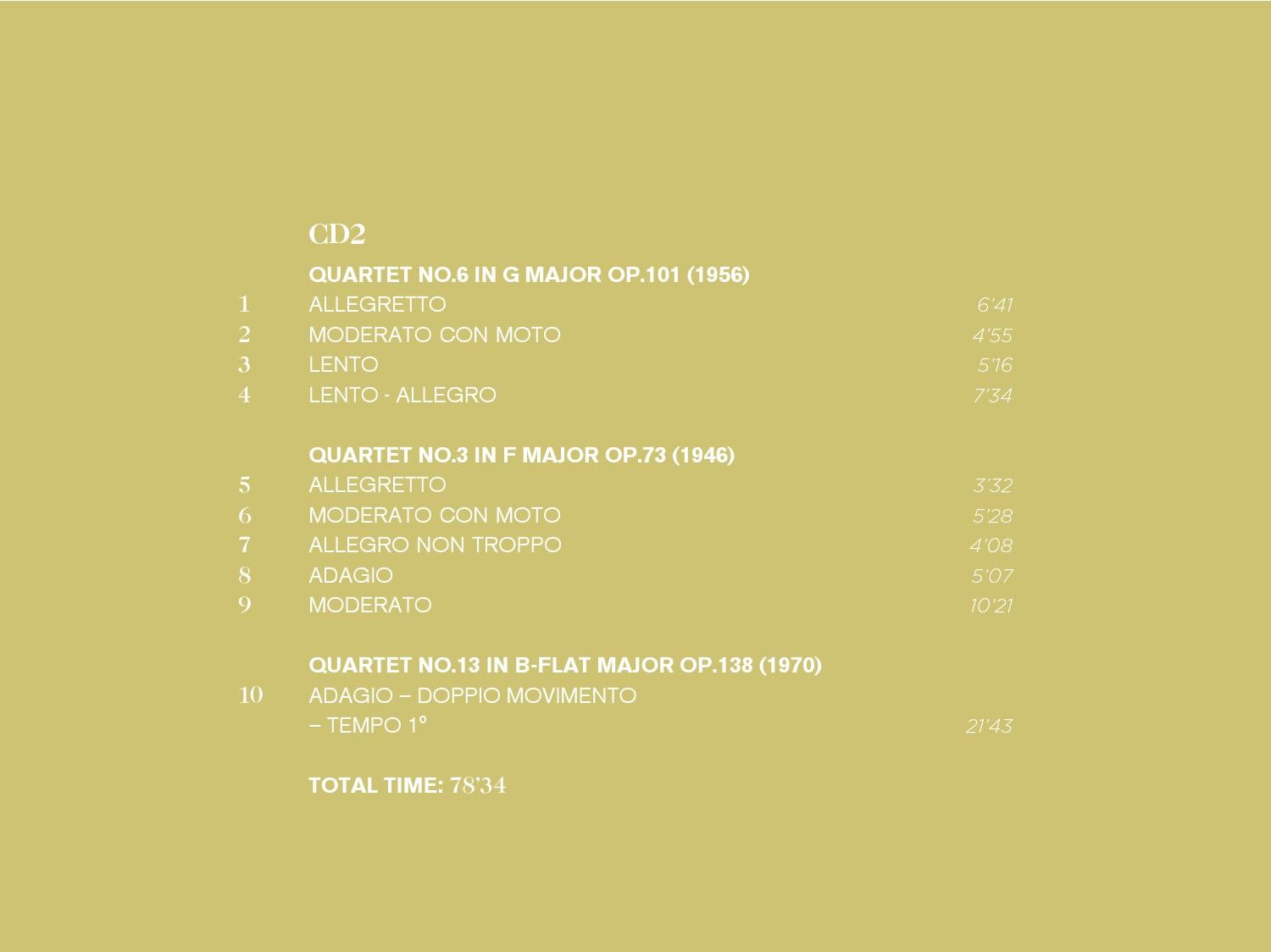 Shostakovich The Complete String Quartets By Outhere Music Issuu issuu