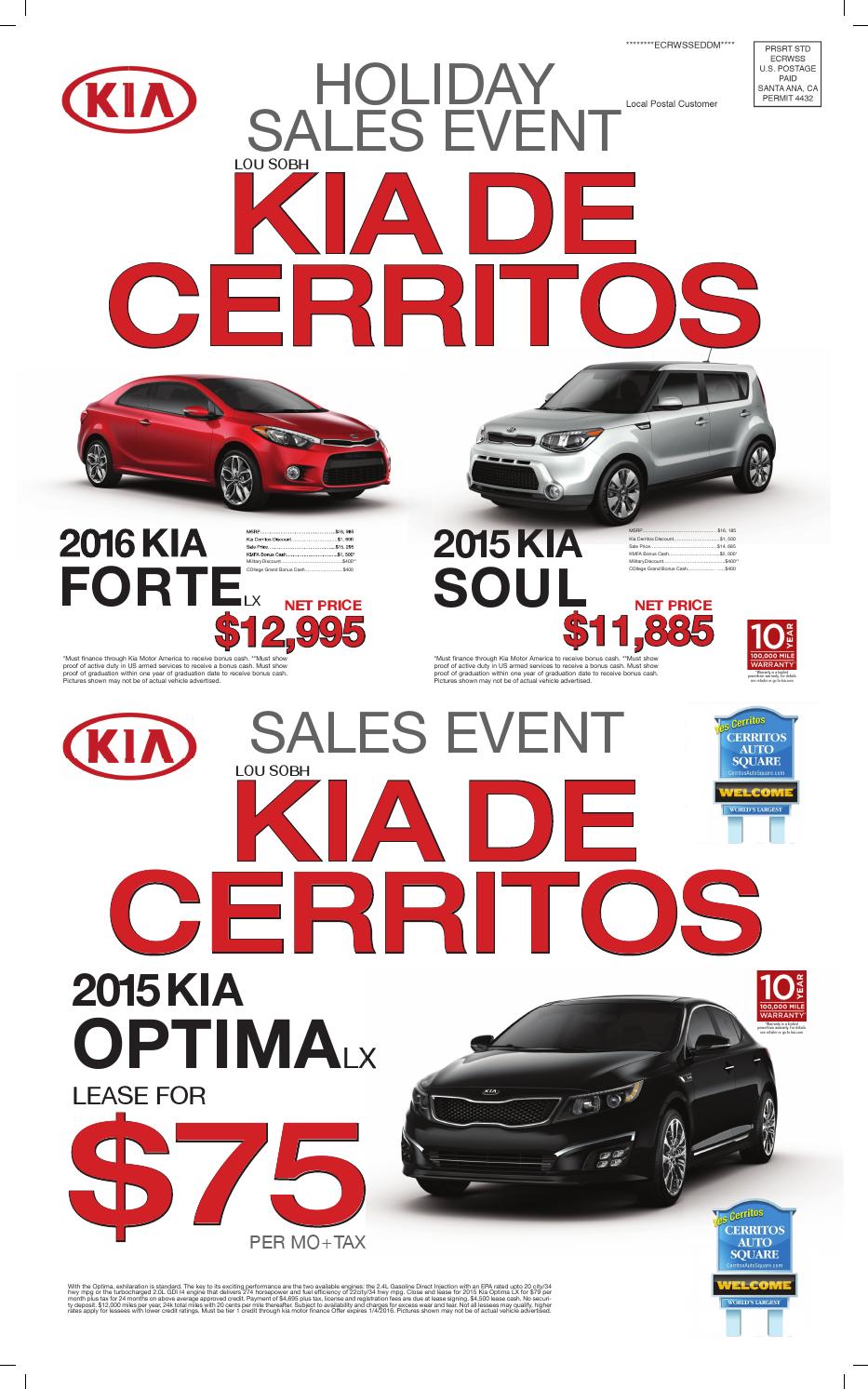 Kia of Cerritos Holiday Sales Flyer by Creative By Design Issuu