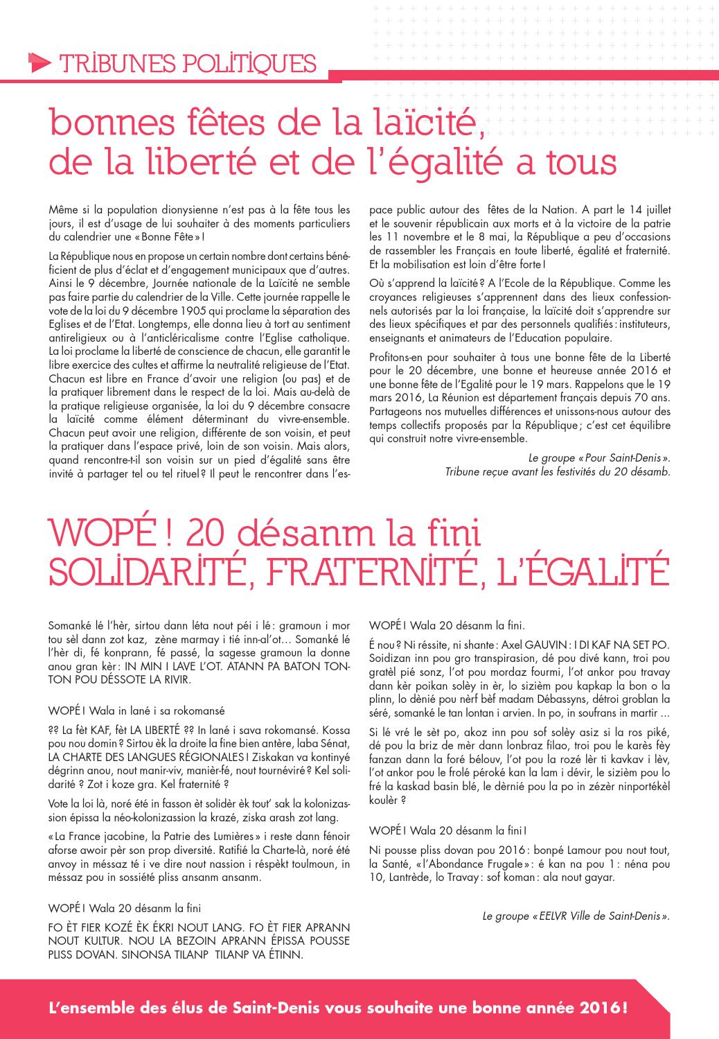 Ici SaintDenis N°22 by Ville de SaintDenis de La Réunion Issuu