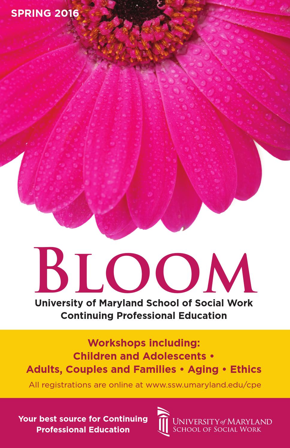 Spring 2016 Bloom Catalog by UM SSW Issuu
