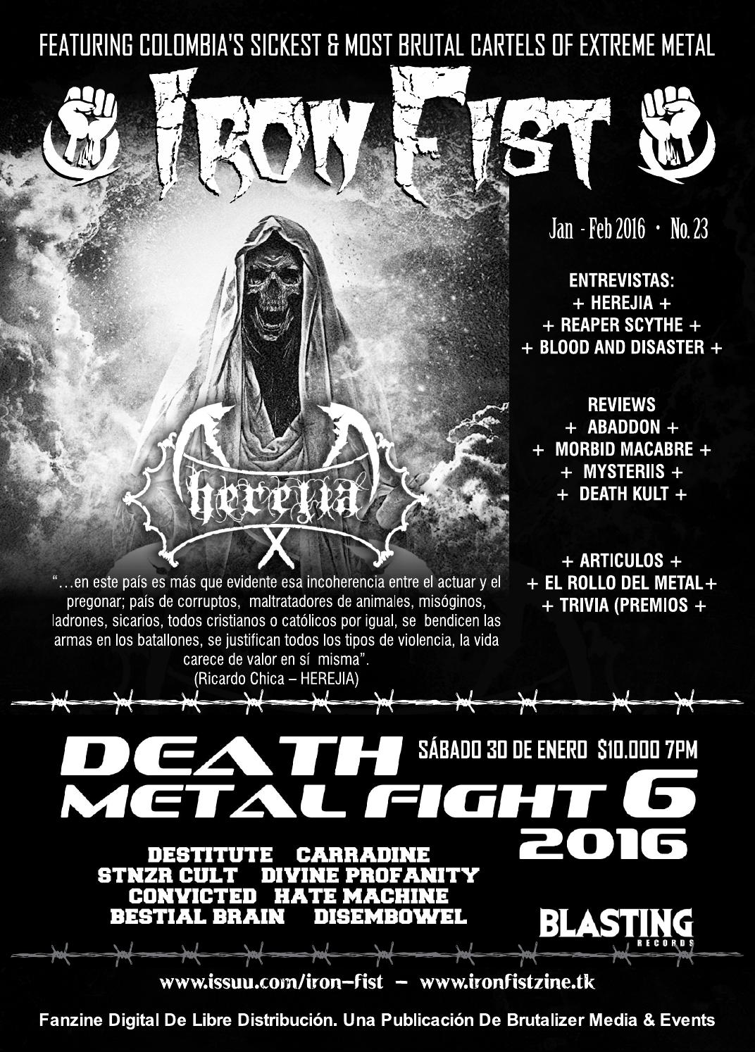 Iron Fist 23 by IRON FIST ´Zine (Colombia South America) Issuu