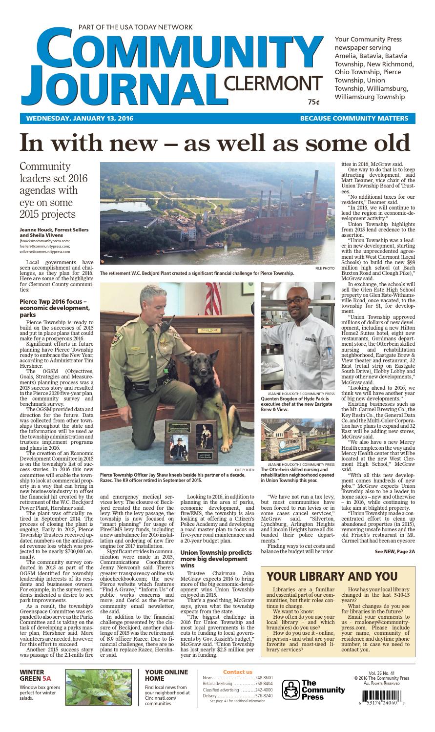 Community journal clermont 011316 by Enquirer Media Issuu