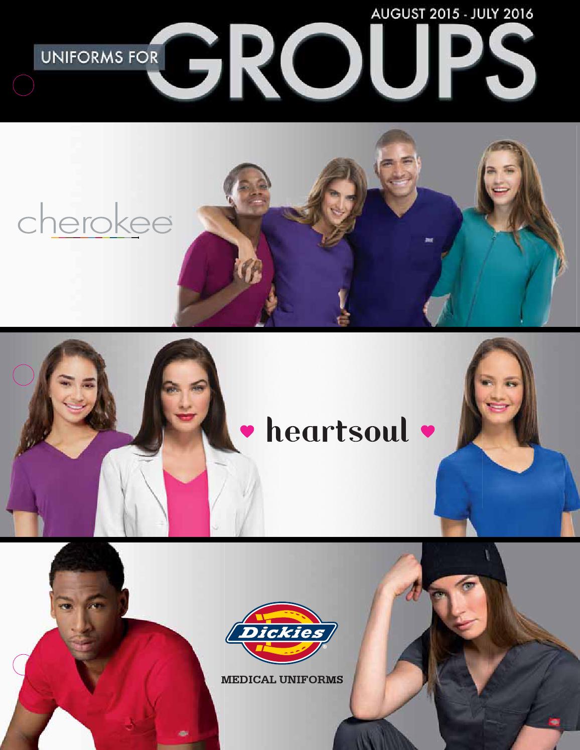 Cherokee Groups Catalog Aug 2015July 2016 by Lambert's Uniforms Issuu