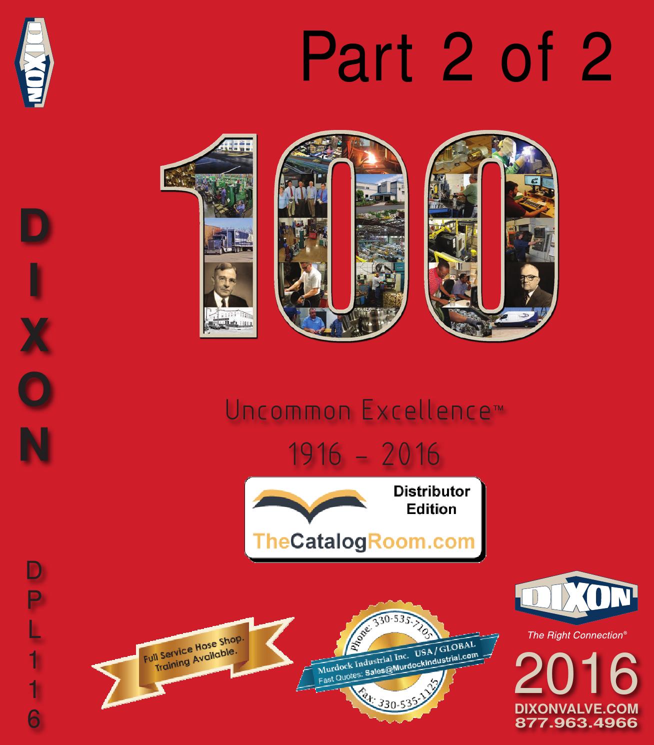 Dixon Valve Hose Fittings Main Catalog Part 2 of 2 PDF by Murdock