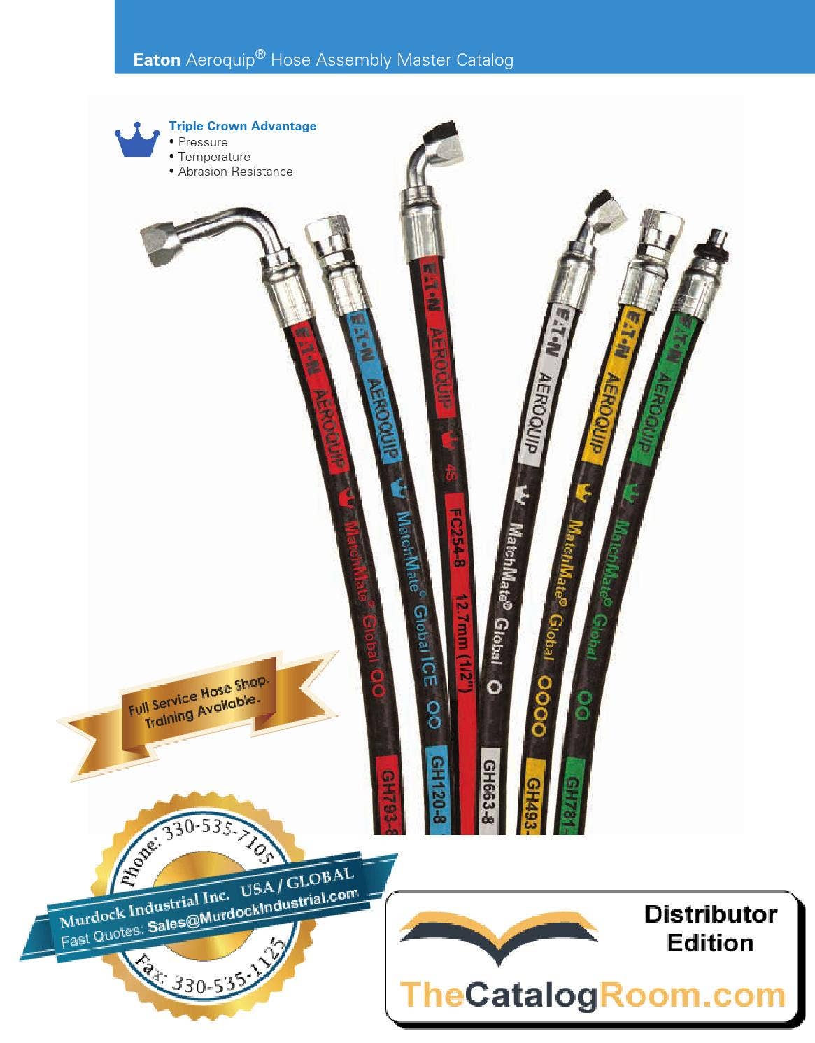 Eaton Aeroquip Master Catalog Hydraulic Hose Fittings Adapters Hose