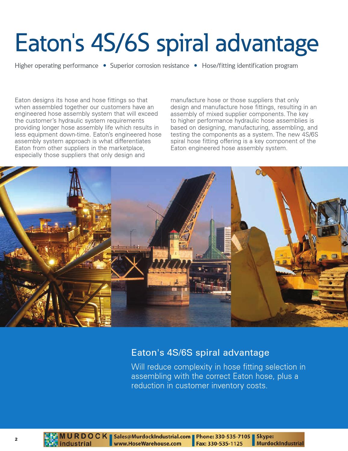 Eaton aeroquip 4s 6s fittings catalog supplemental addendum