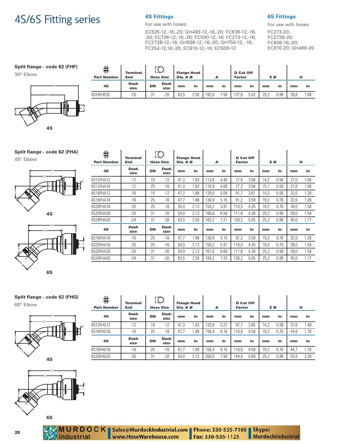 Eaton aeroquip 4s 6s fittings catalog supplemental addendum