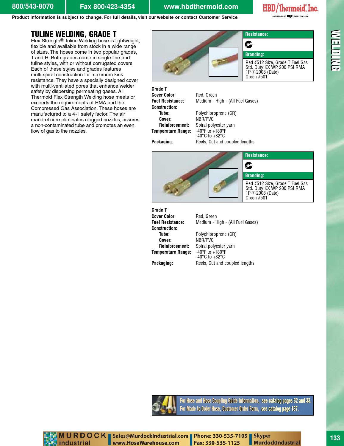 HDB Thermoid hose industrial catalog ducting main catalog hosewarehouse