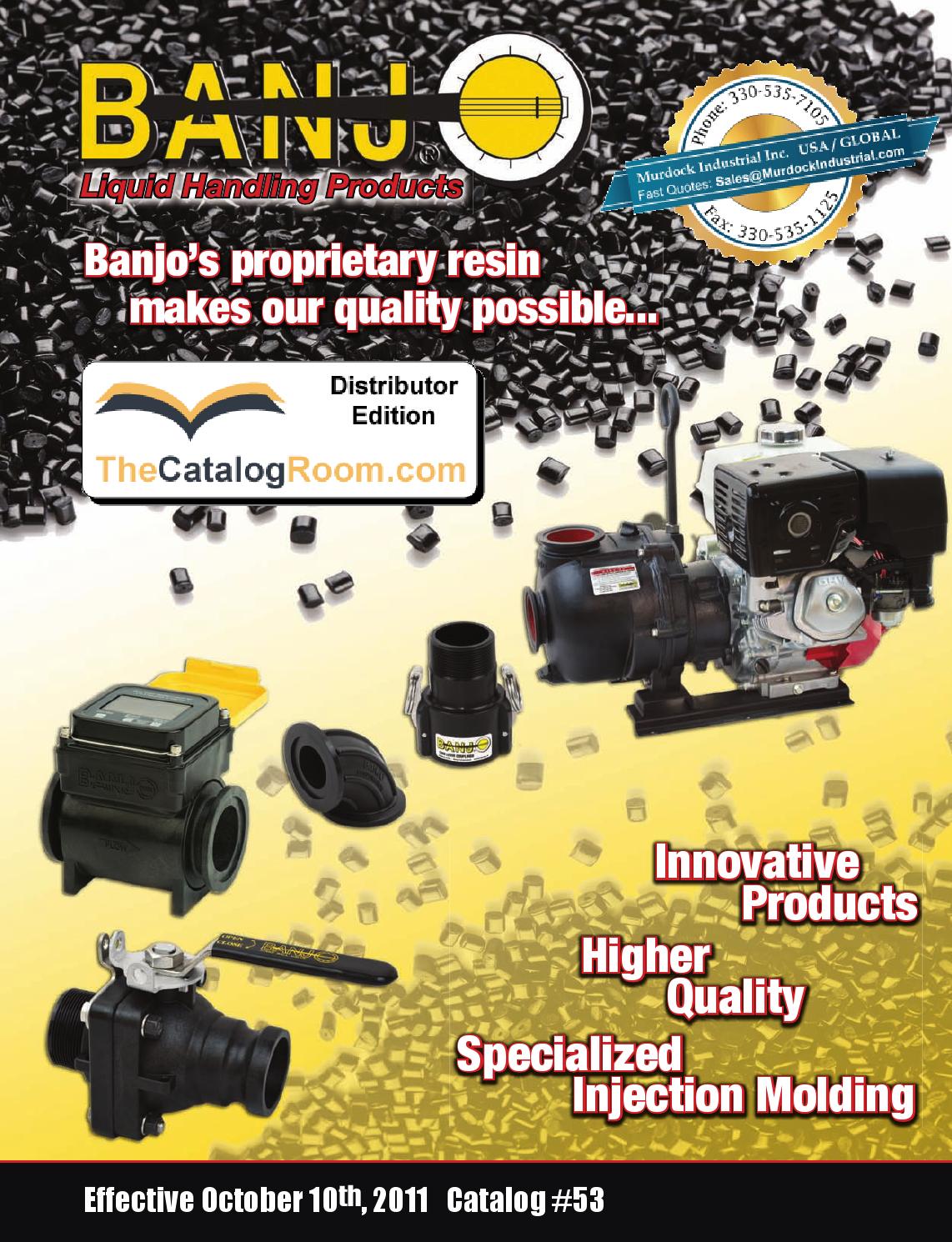 Banjo valves couplings catalog 2012 hosewarehouse by Murdock Industrial