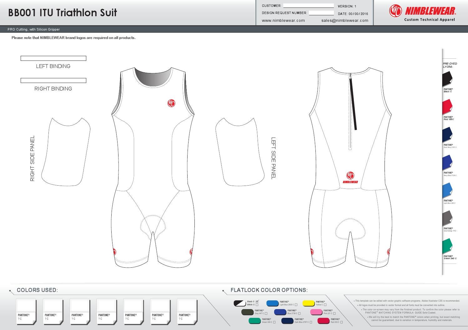NIMBLEWEAR ITU Triathlon Suit(Optional) by NIMBLEWEAR Issuu