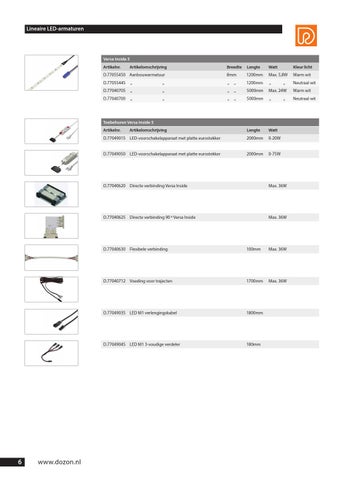 Dozon B.V. 灯饰目录 · Interieurbouw katern 照明 第 6 页