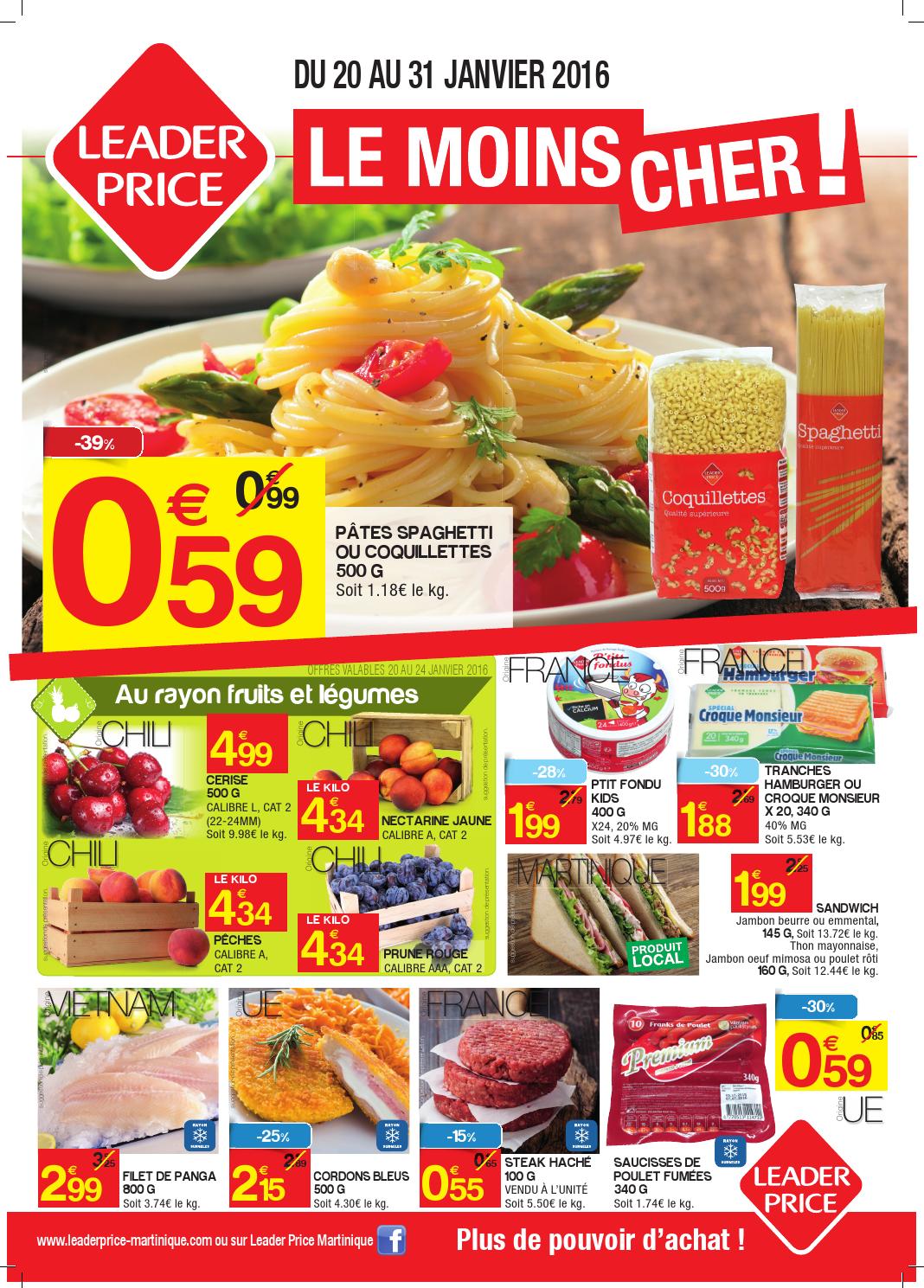 Leader Price 20 au 31 Janvier 2016 by WithYou Antilles Issuu
