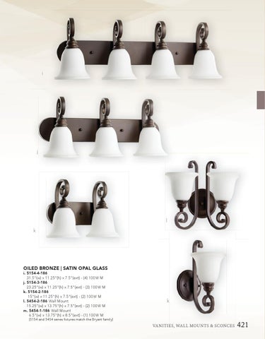 Pinhook Branding LLC 灯饰目录 · Quorum 灯饰 2016 vanities wall sconces 第 15 页