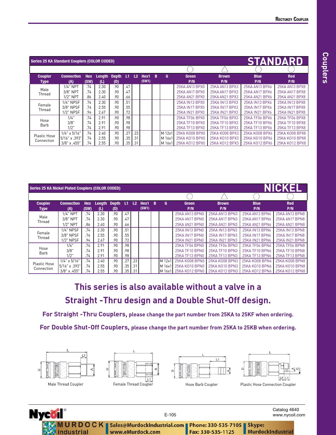 Parker nycoil tubing polyethylene nylon polyurethane catalog emurdock
