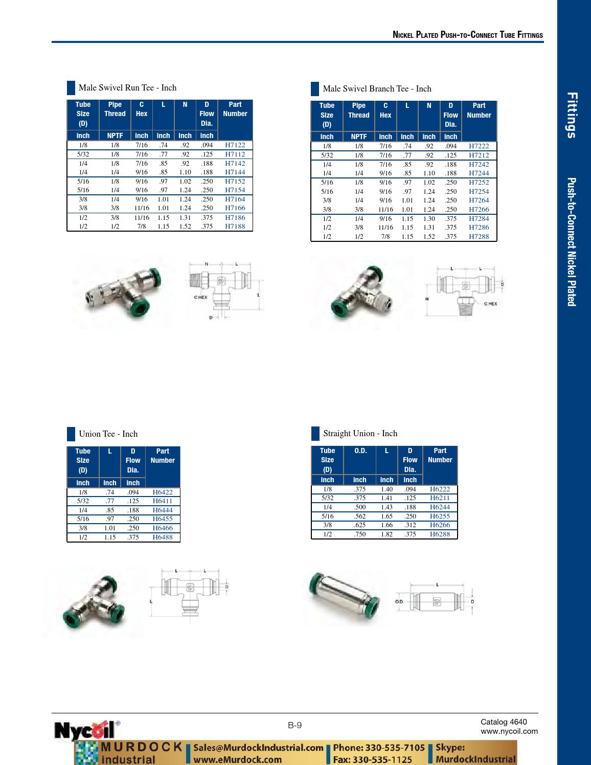 Parker nycoil tubing polyethylene nylon polyurethane catalog emurdock