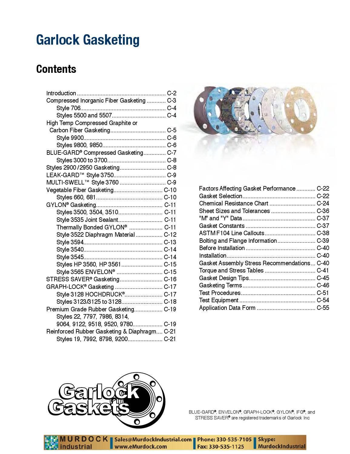 Garlock gasket sheet non asbestos compressed style blue guard emurdock ...