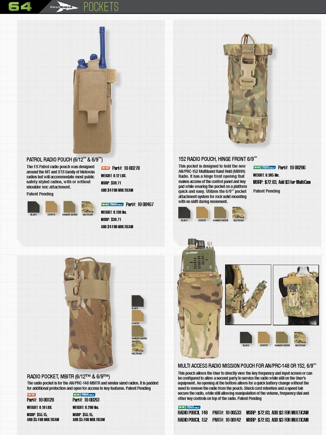 first spear patrol radio pouch