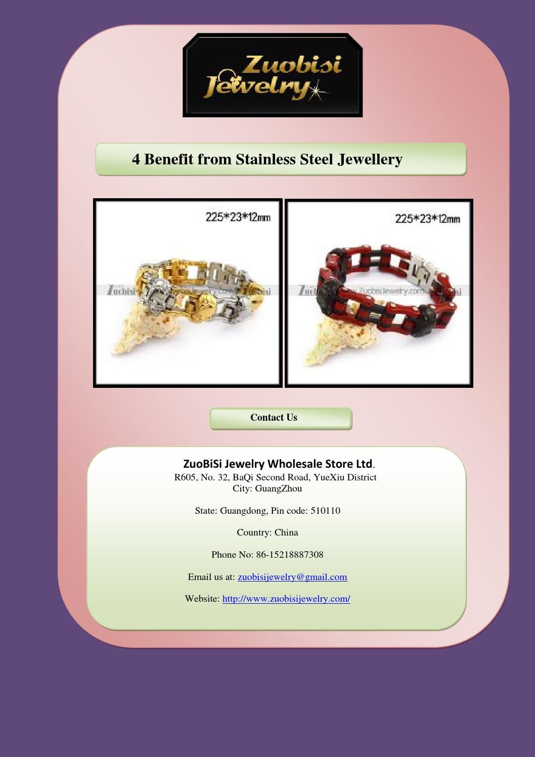 4 benefit from stainless steel jewellery by zuobisijewelry Issuu